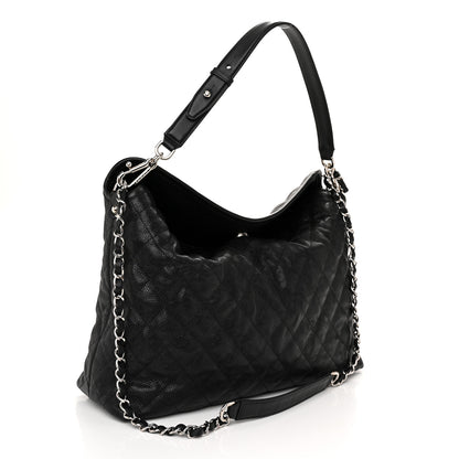 Chanel Caviar Quilted French Riviera Hobo Black 5 of 24