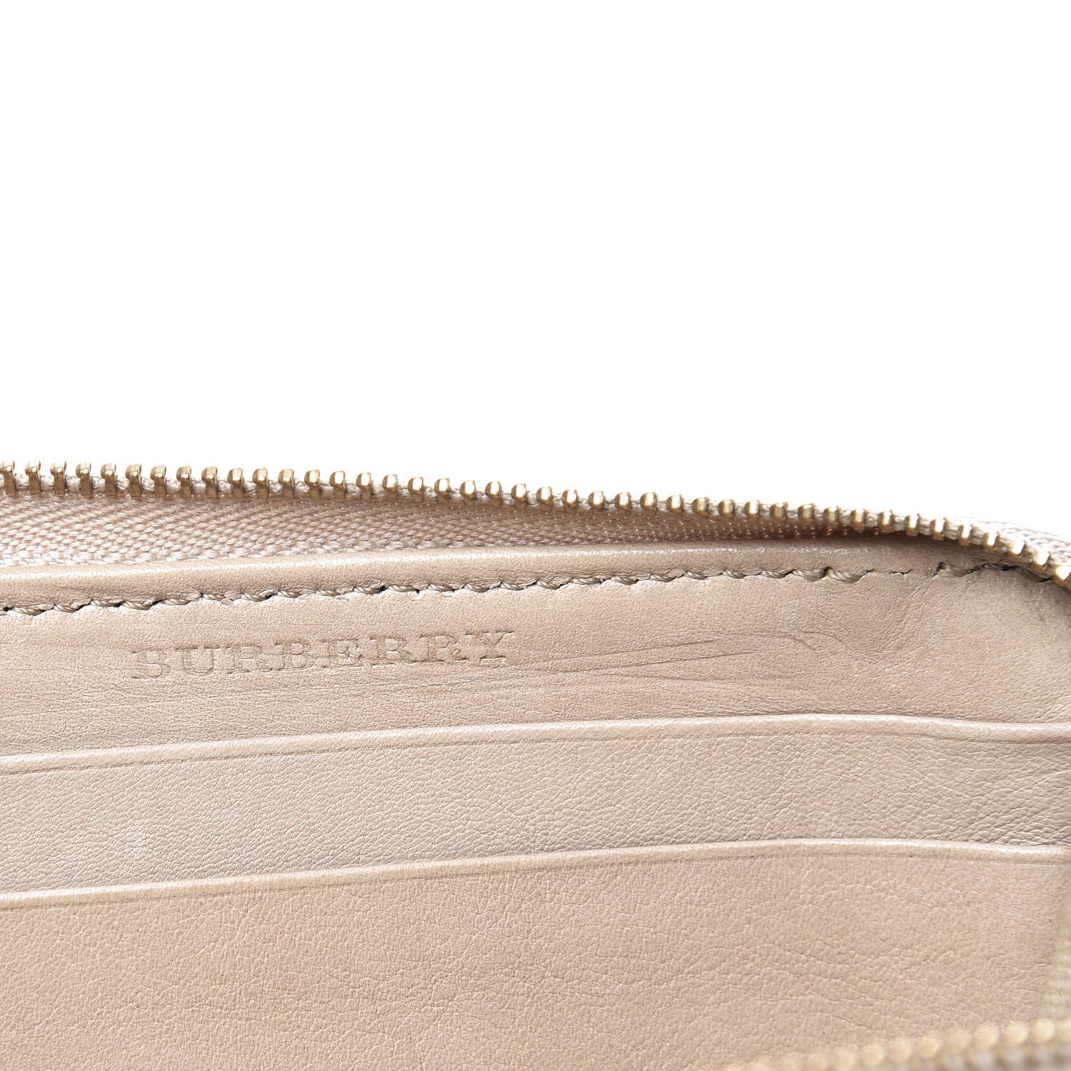 Burberry Canvas House Check Small Zip Wallet Beige 7 of 9