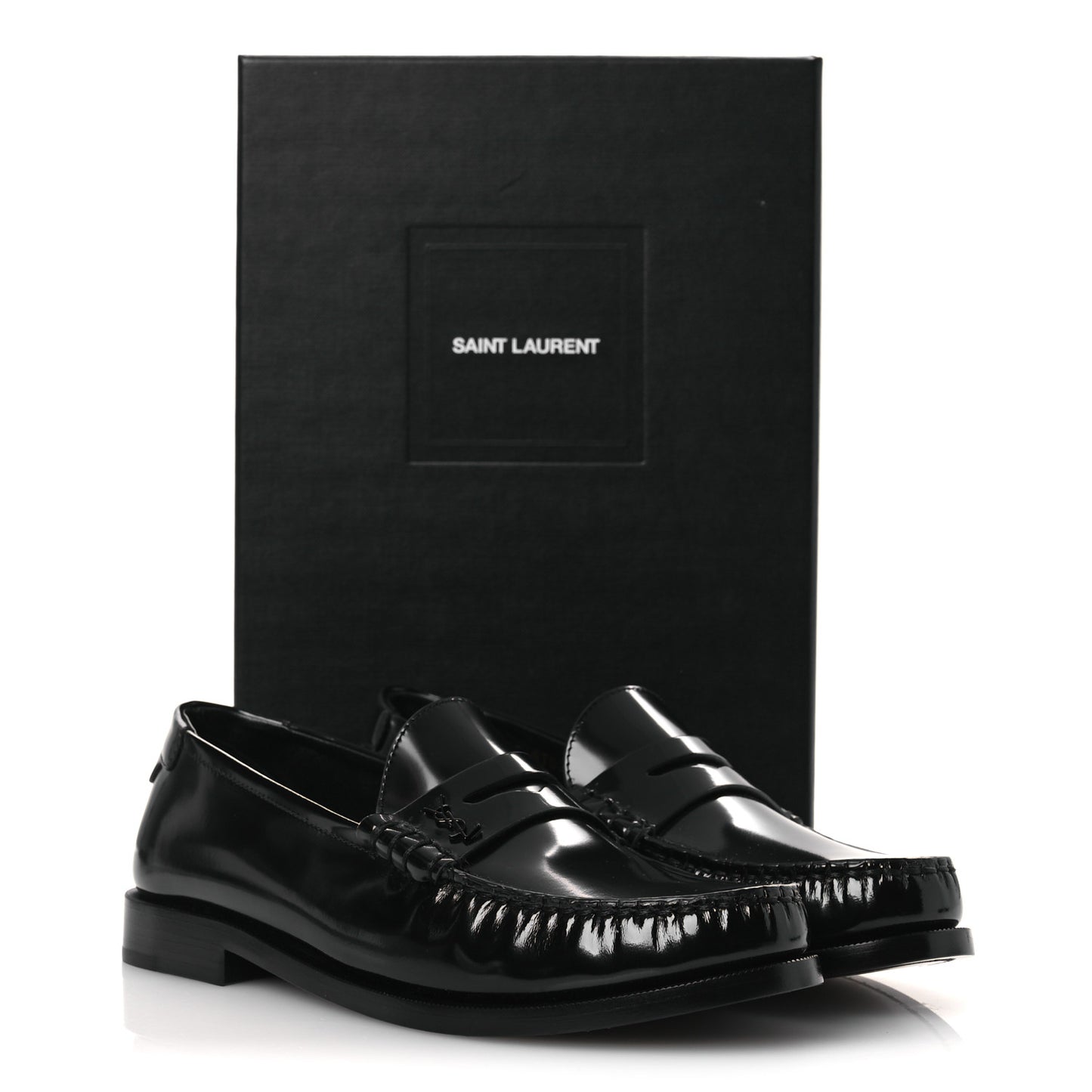Magnum Lux Calfskin Le Loafer 15 Moccasins 39 Black