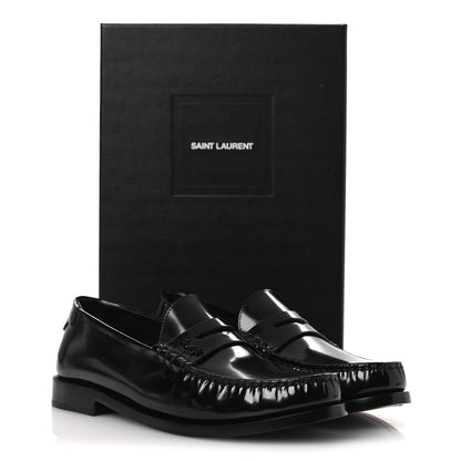 Saint Laurent Magnum Lux Calfskin Le Loafer 15 Moccasins 39 Black 12 of 12