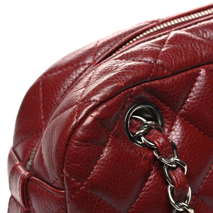 Chanel Caviar Quilted Camera Case Burgundy 11 of 13