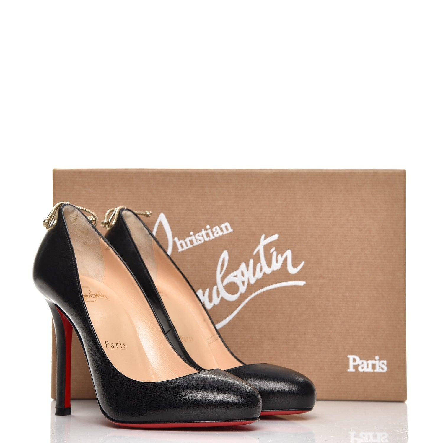 Christian Louboutin Nappa Very Gemma 100 Pumps 36 Black 8 of 9