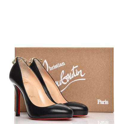 Christian Louboutin Nappa Very Gemma 100 Pumps 36 Black 8 of 9
