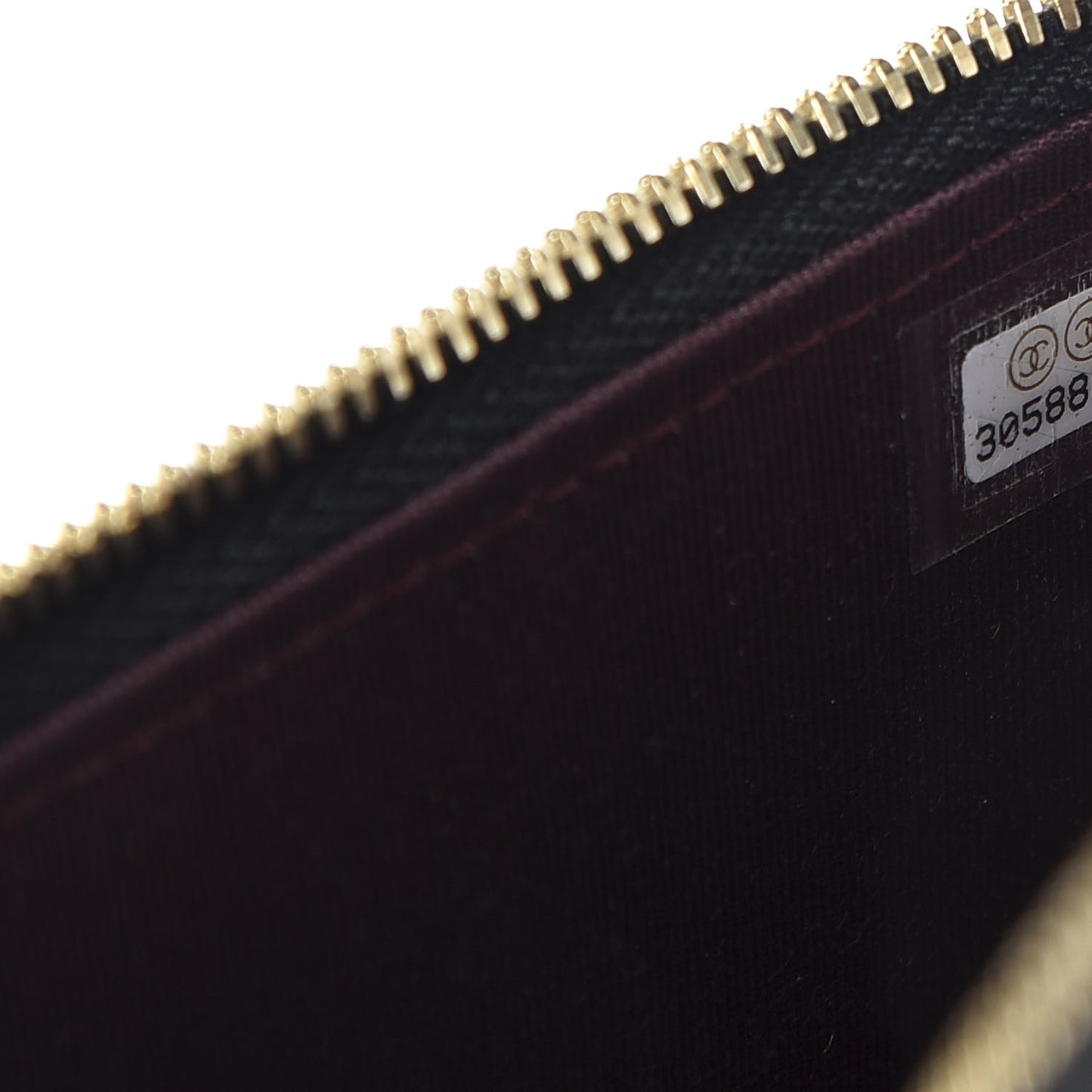 Lambskin Quilted Mini Vanity Case With Chain Black