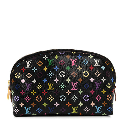 Louis Vuitton Monogram Multicolor Cosmetic Pouch Black Grenade 1 of 8