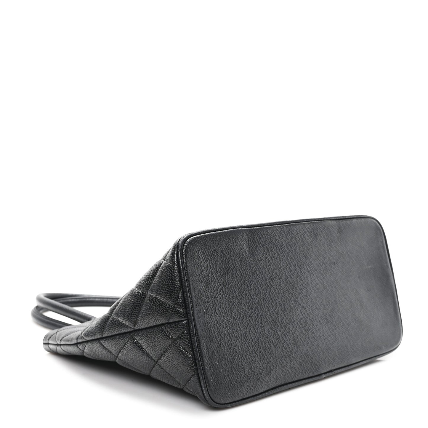 Caviar Quilted Medallion Tote Black
