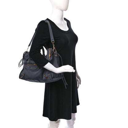 Balenciaga Satin Classic Gold Hardware City Gris Ardoise 2 of 9