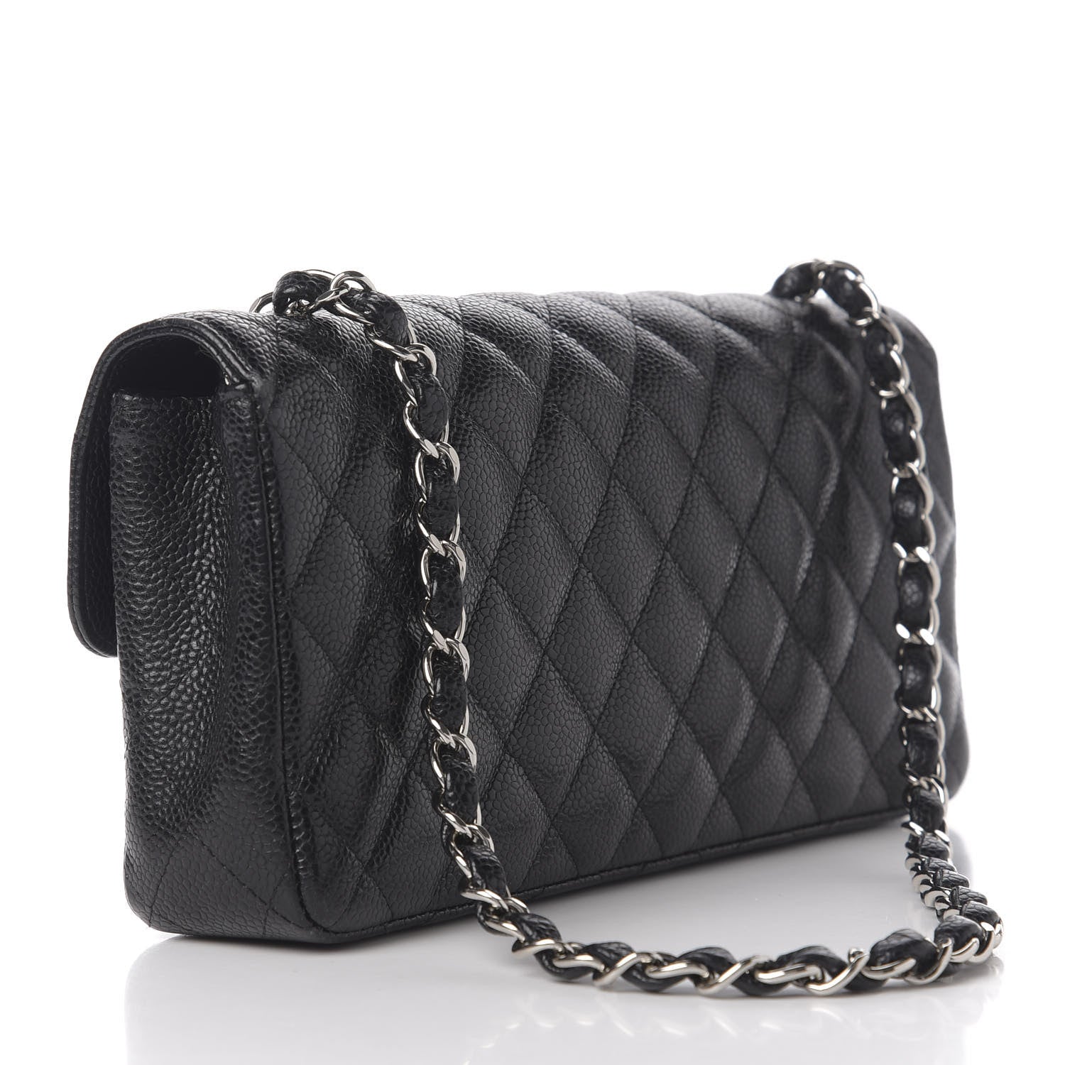 Chanel Caviar Quilted East West Flap Black 4 of 14