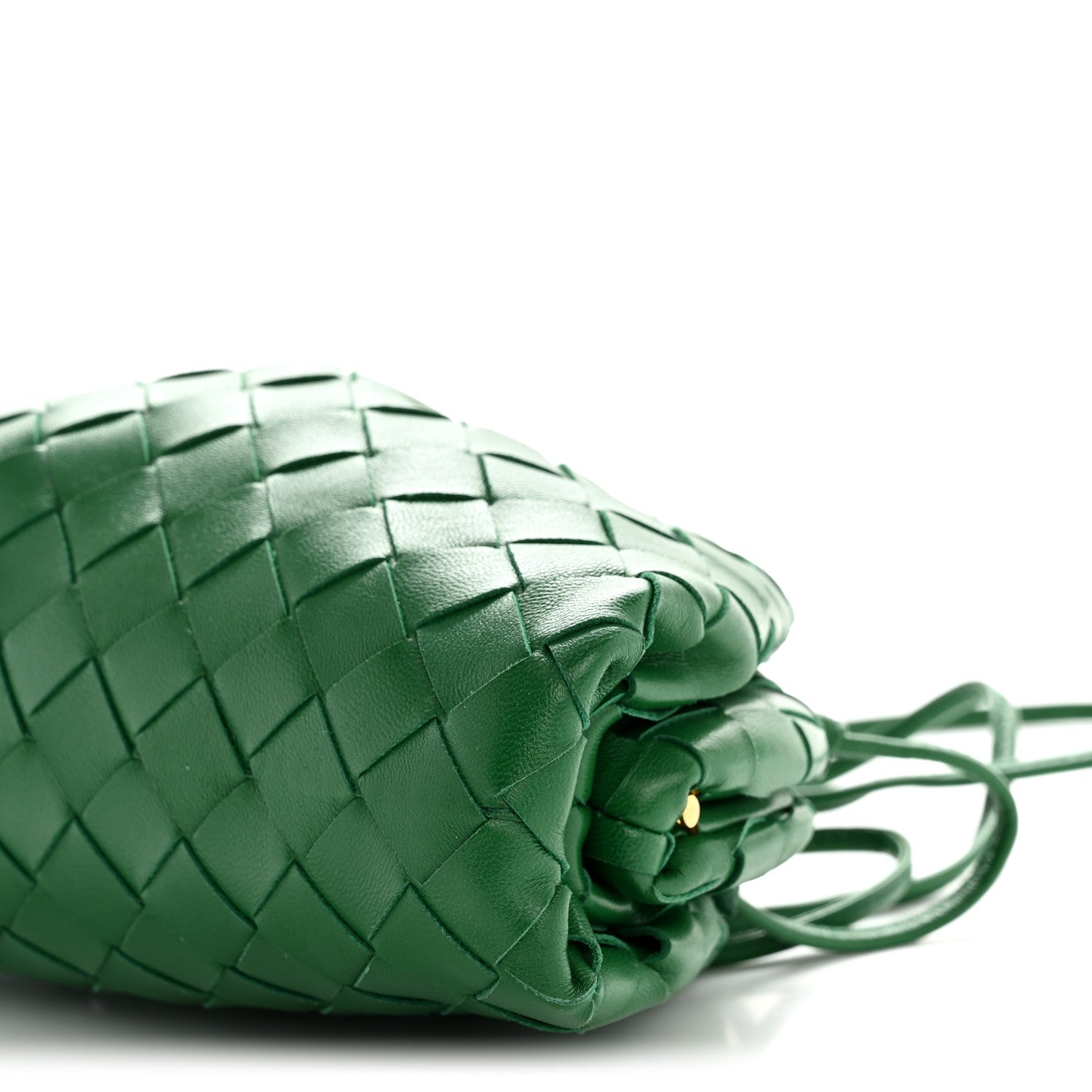 Bottega Veneta Nappa Intrecciato The Mini Pouch Racing Green