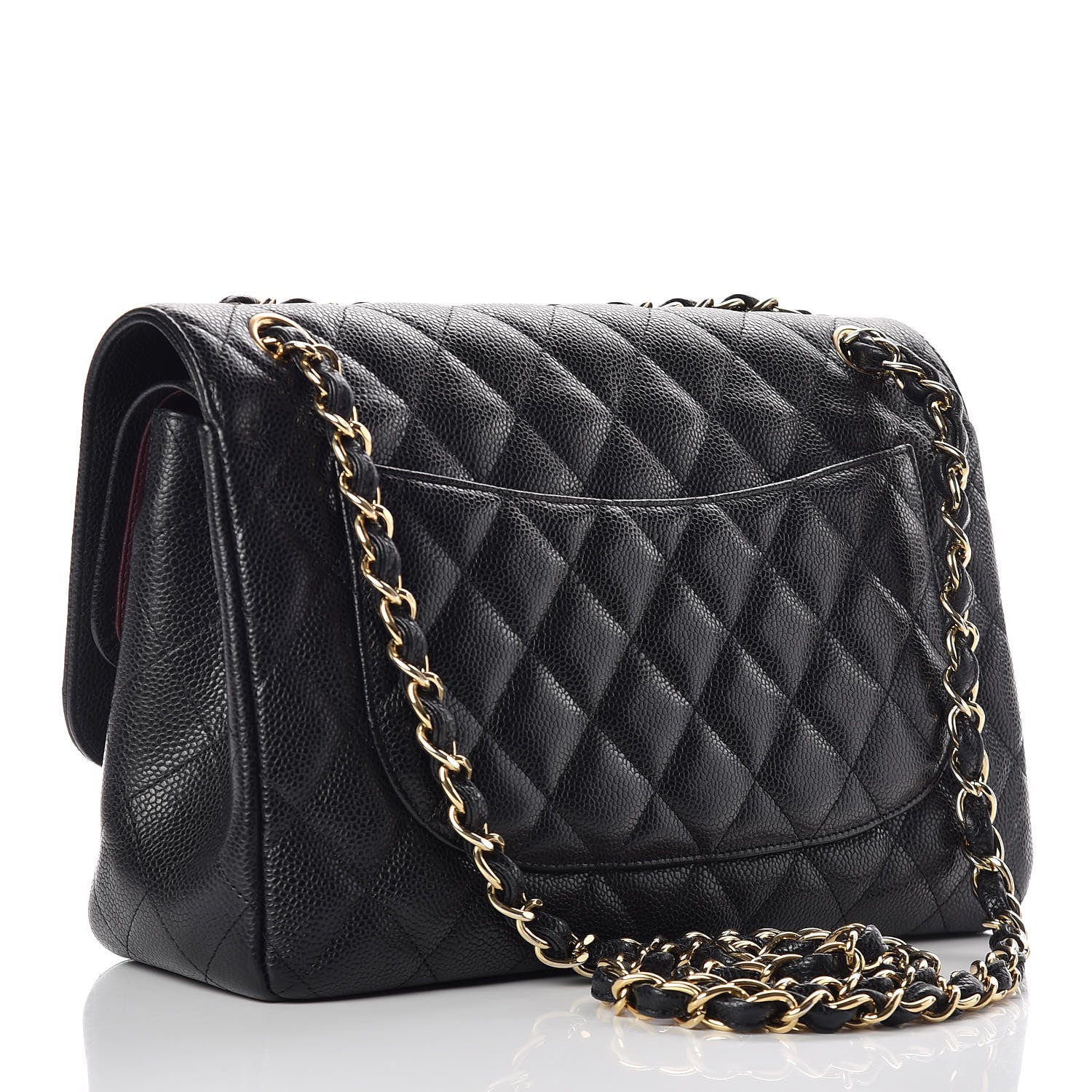 Chanel Caviar Quilted Jumbo Double Flap Black 3 of 9