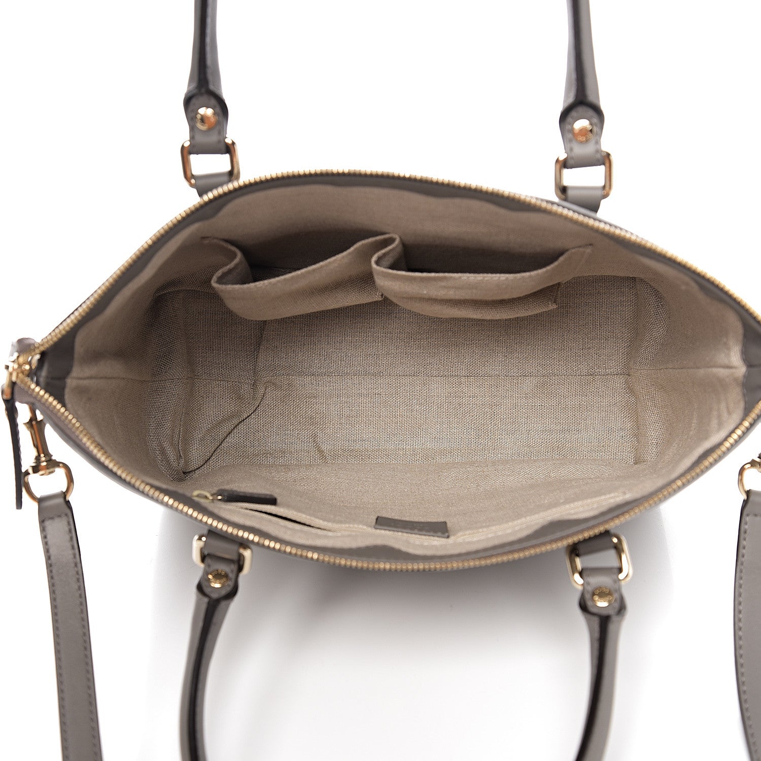 Gucci Soft Microguccissima Small Zippered Satchel Loess 4 of 12