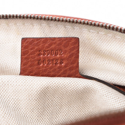 Gucci Monogram Laidback Crafty Dome Satchel Orange 7 of 9