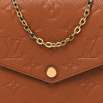 Louis Vuitton Empreinte Pochette Felicie Chain Wallet Cognac 10 of 14