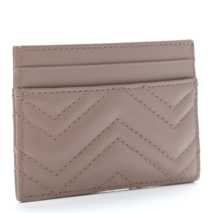 Gucci Calfskin Matelasse GG Marmont Card Holder Porcelain Rose 2 of 4