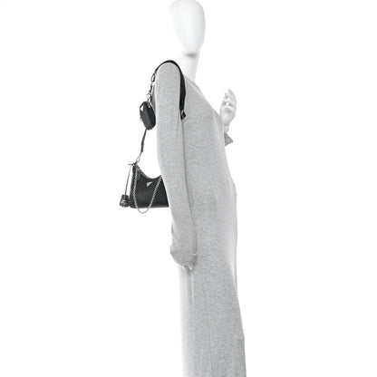 Prada Nylon Re-Edition 2005 Shoulder Bag Black 2 of 9