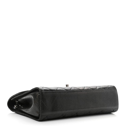 Chanel Crumpled Grained Calfskin Medium CC Crave Flap Black 3 of 9
