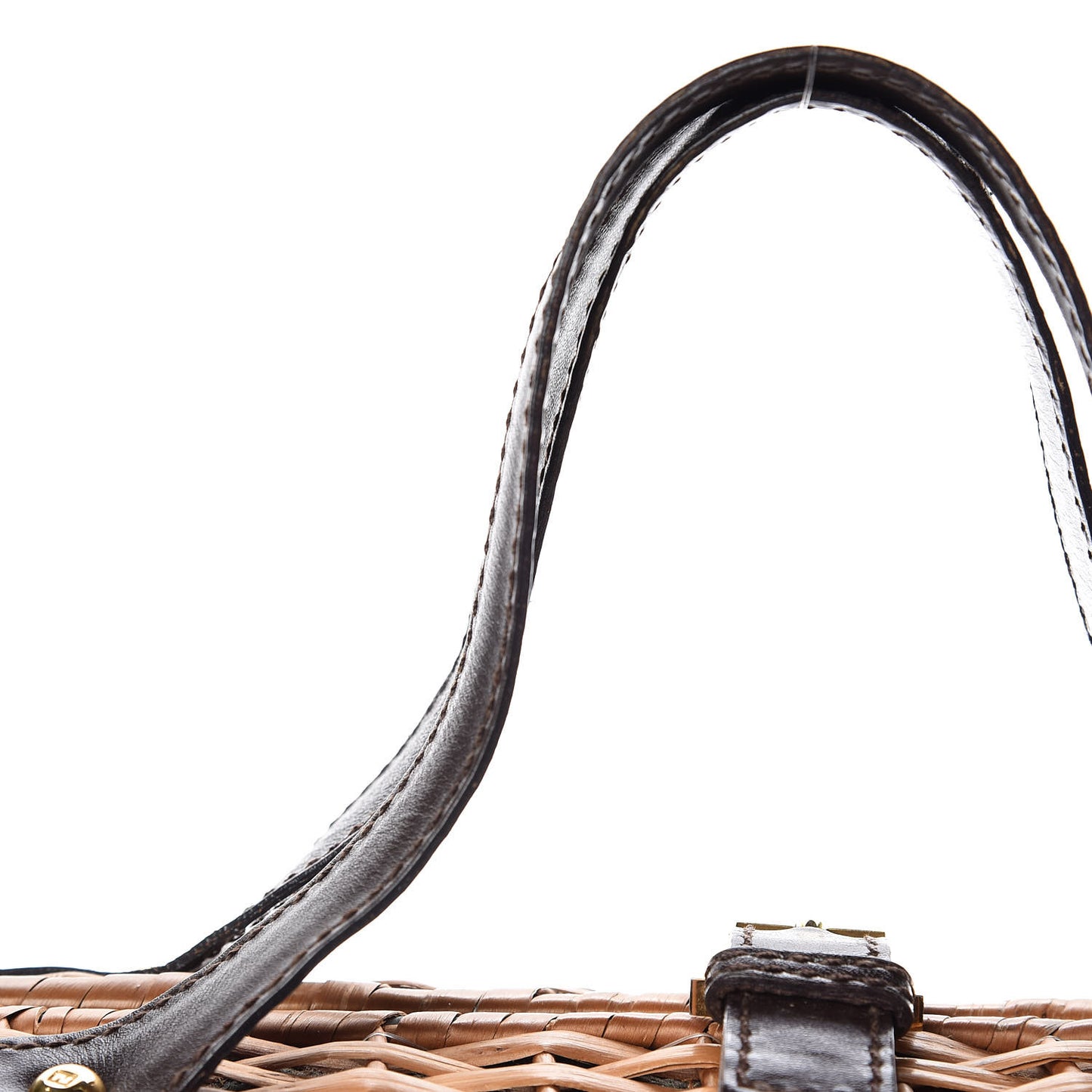 Woven Straw Wicker Bag Brown