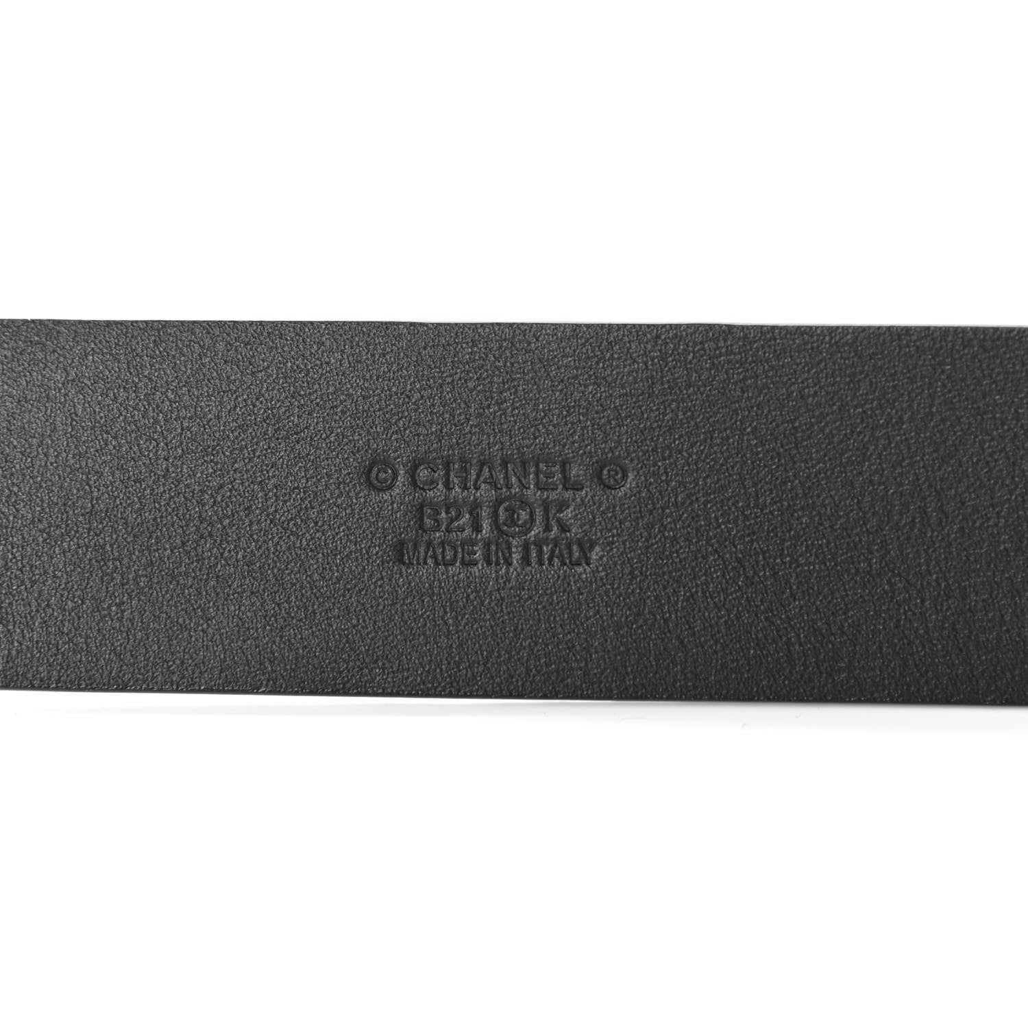 Chanel Lambskin Crystal Chain CC Belt 85 34 Black 5 of 9