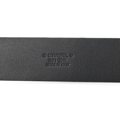 Chanel Lambskin Crystal Chain CC Belt 85 34 Black 5 of 9