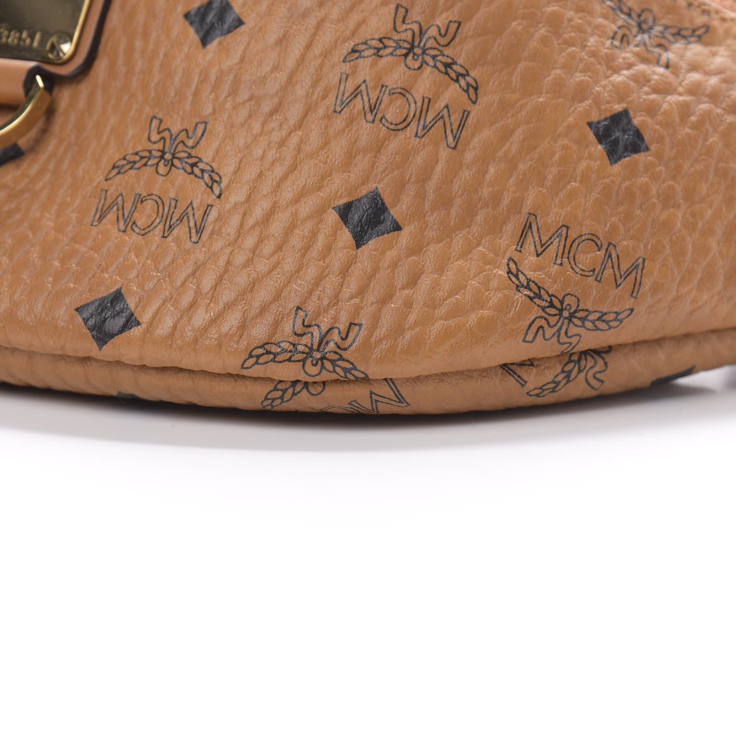 MCM Visetos Small Fusten Belt Bag Cognac 10 of 10