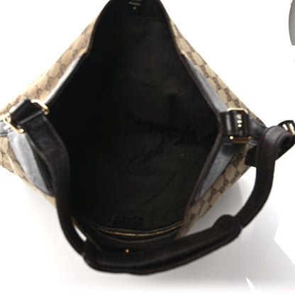 Gucci Monogram Hasler Hobo Dark Brown 5 of 14