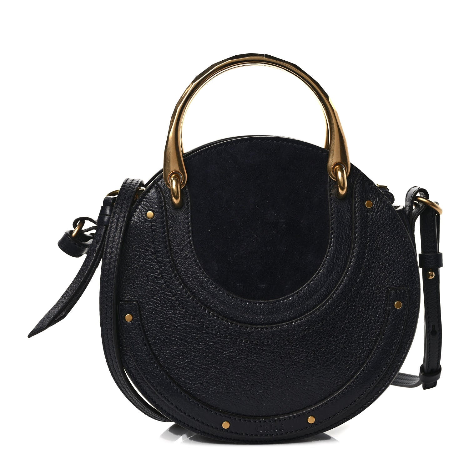 Chloe Calfskin Suede Small Pixie Bag Full Blue 1 of 9