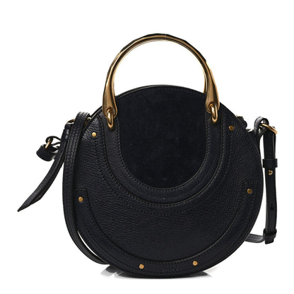 Chloe Calfskin Suede Small Pixie Bag Full Blue 1 of 9