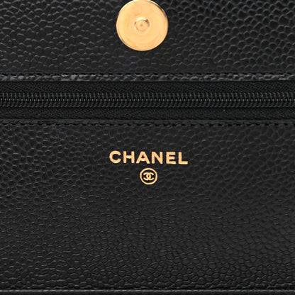 Chanel Caviar Quilted Wallet On Chain WOC Black 6 of 13