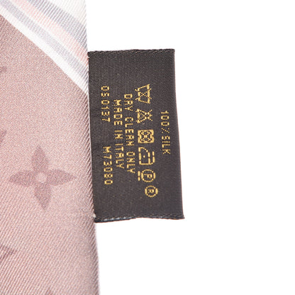 Louis Vuitton Silk Monogram Flower Ink BB Bandeau Light Pink 4 of 5