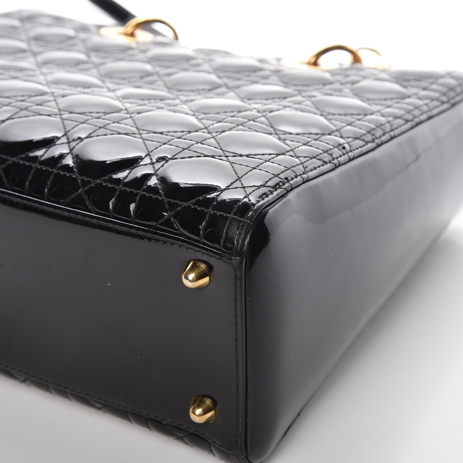 Christian Dior Patent Cannage Large Lady Dior Black 12 of 12