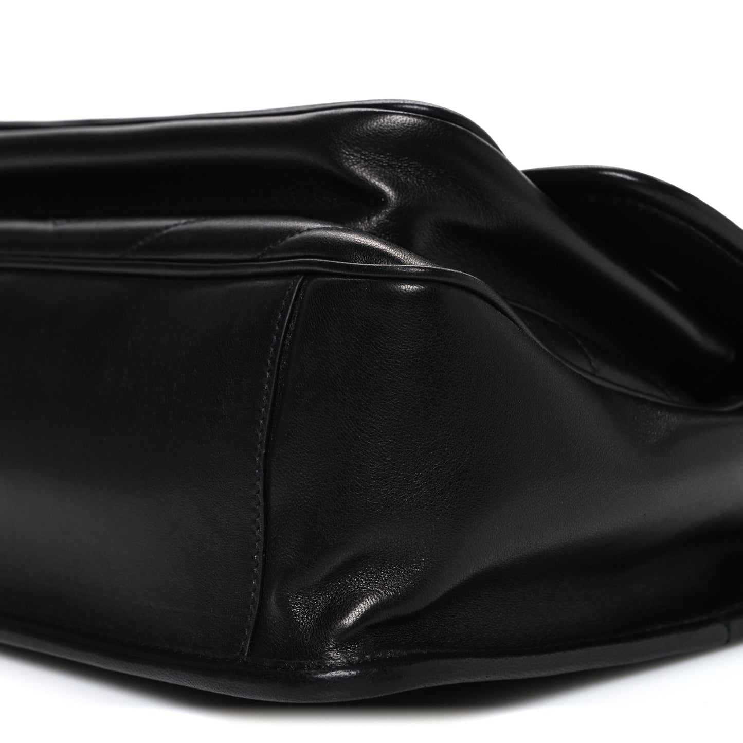 Lambskin Matelasse Monogram Medium Niki Chain Satchel Black