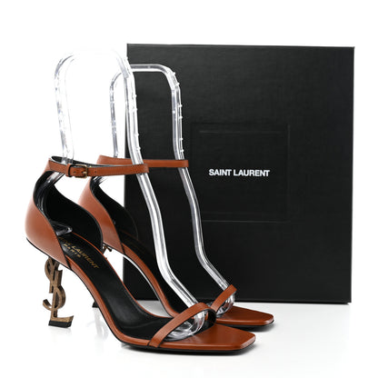 Saint Laurent Calfskin Opyum 85 Sandals 38 Cognac 14 of 14