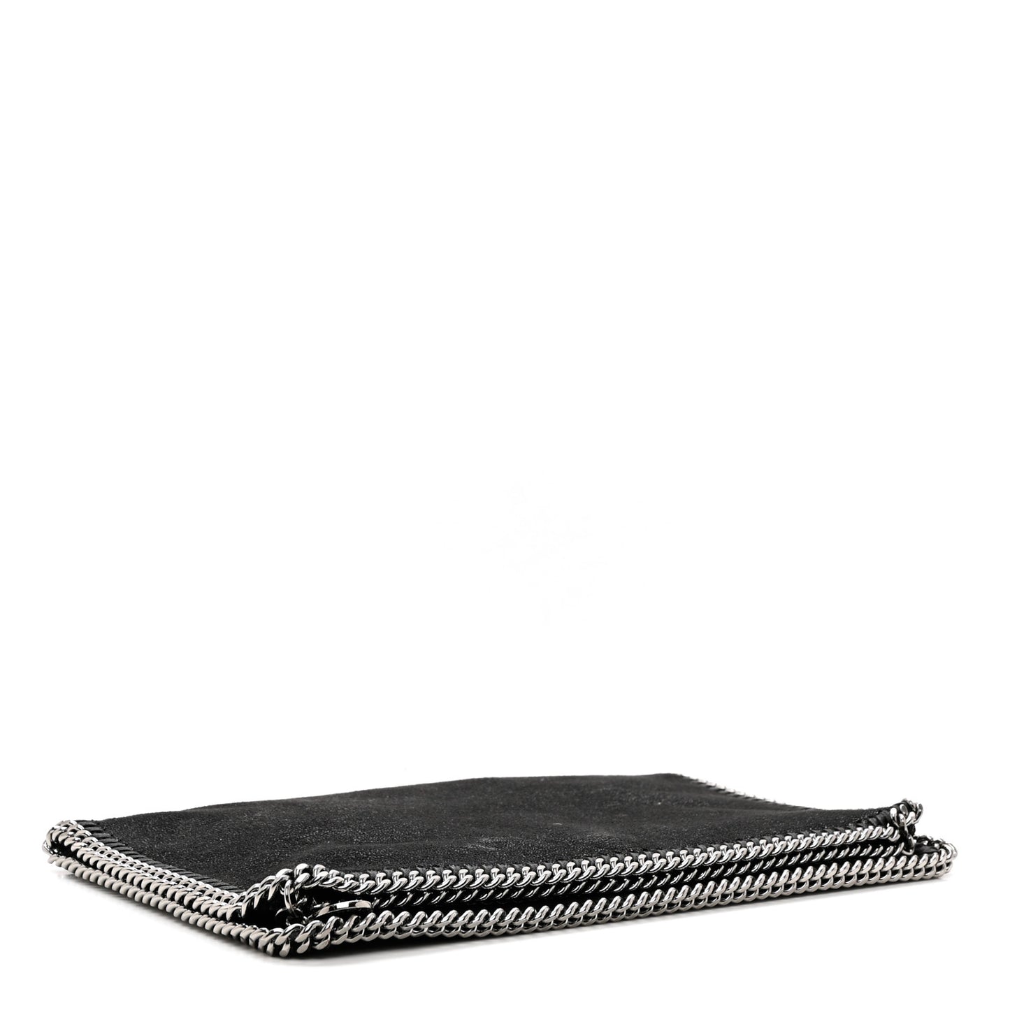 Shaggy Deer Falabella Fold Over Clutch Black