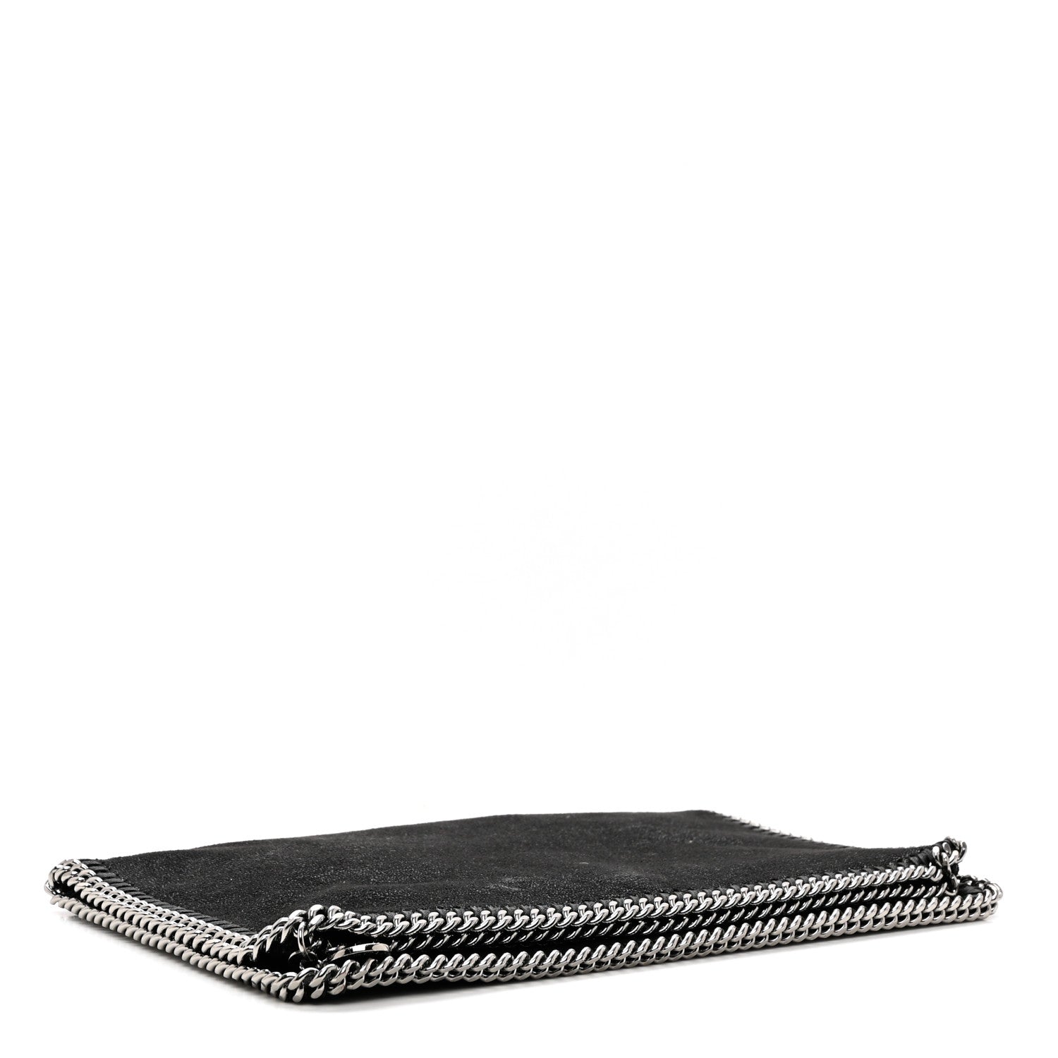 Stella McCartney Shaggy Deer Falabella Fold Over Clutch Black 3 of 5