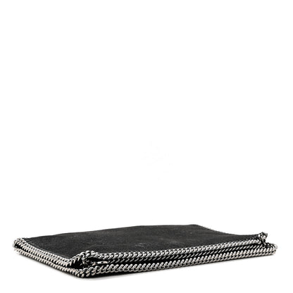 Stella McCartney Shaggy Deer Falabella Fold Over Clutch Black 3 of 5