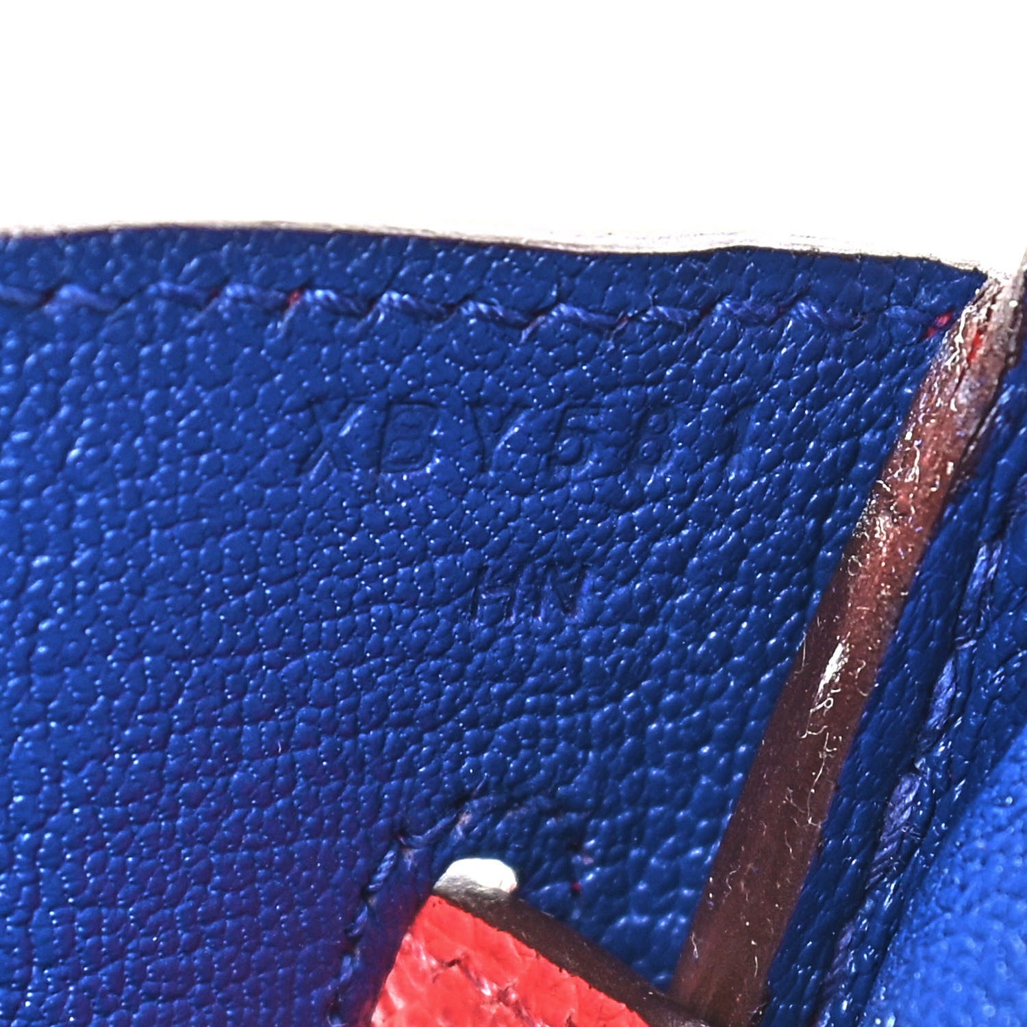 Hermes Epsom Horseshoe Birkin 30 Rose Jaipur Bleu Electrique 6 of 10