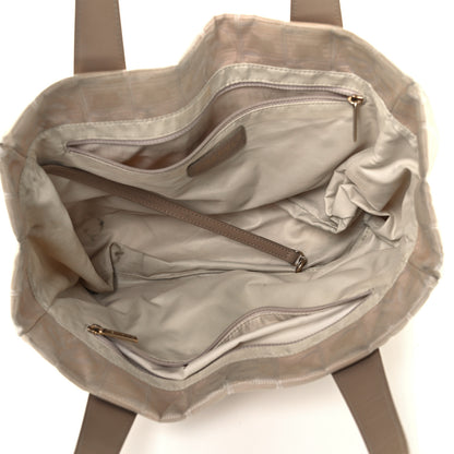 Chanel Metallic Nylon Small Travel Tote Beige 5 of 10