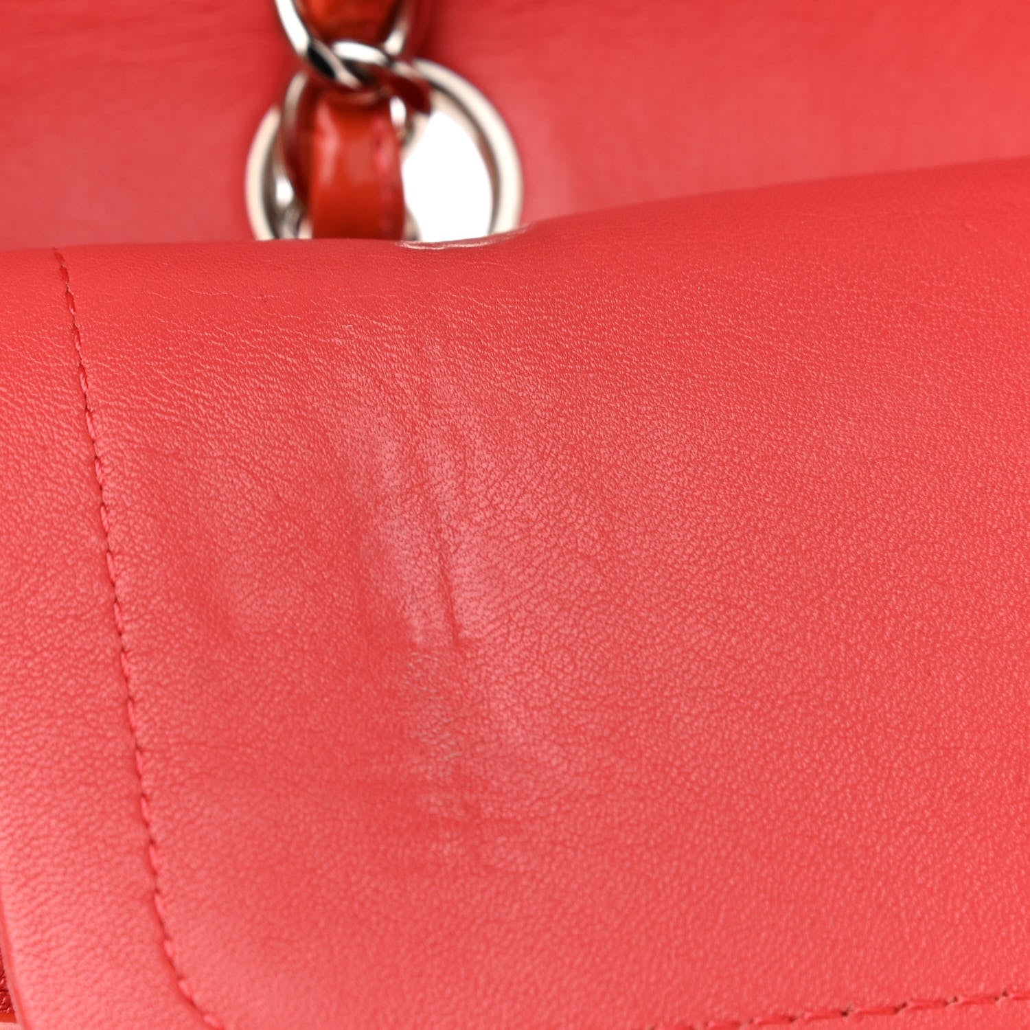 Chanel Patent Calfskin Quilted Medium Double Flap Red 13 of 17