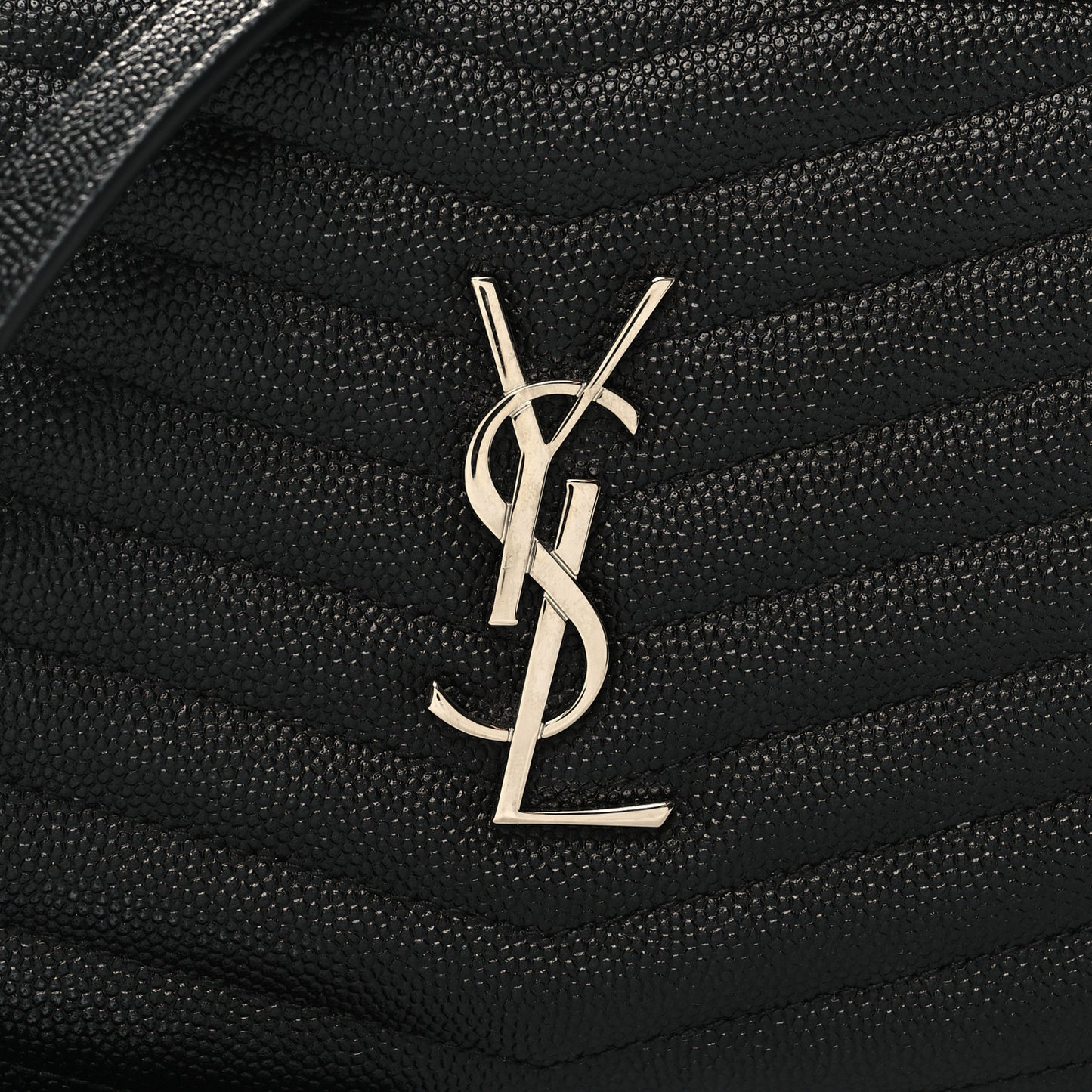 Grain De Poudre Matelasse Monogram Mini Lou Camera Bag Black