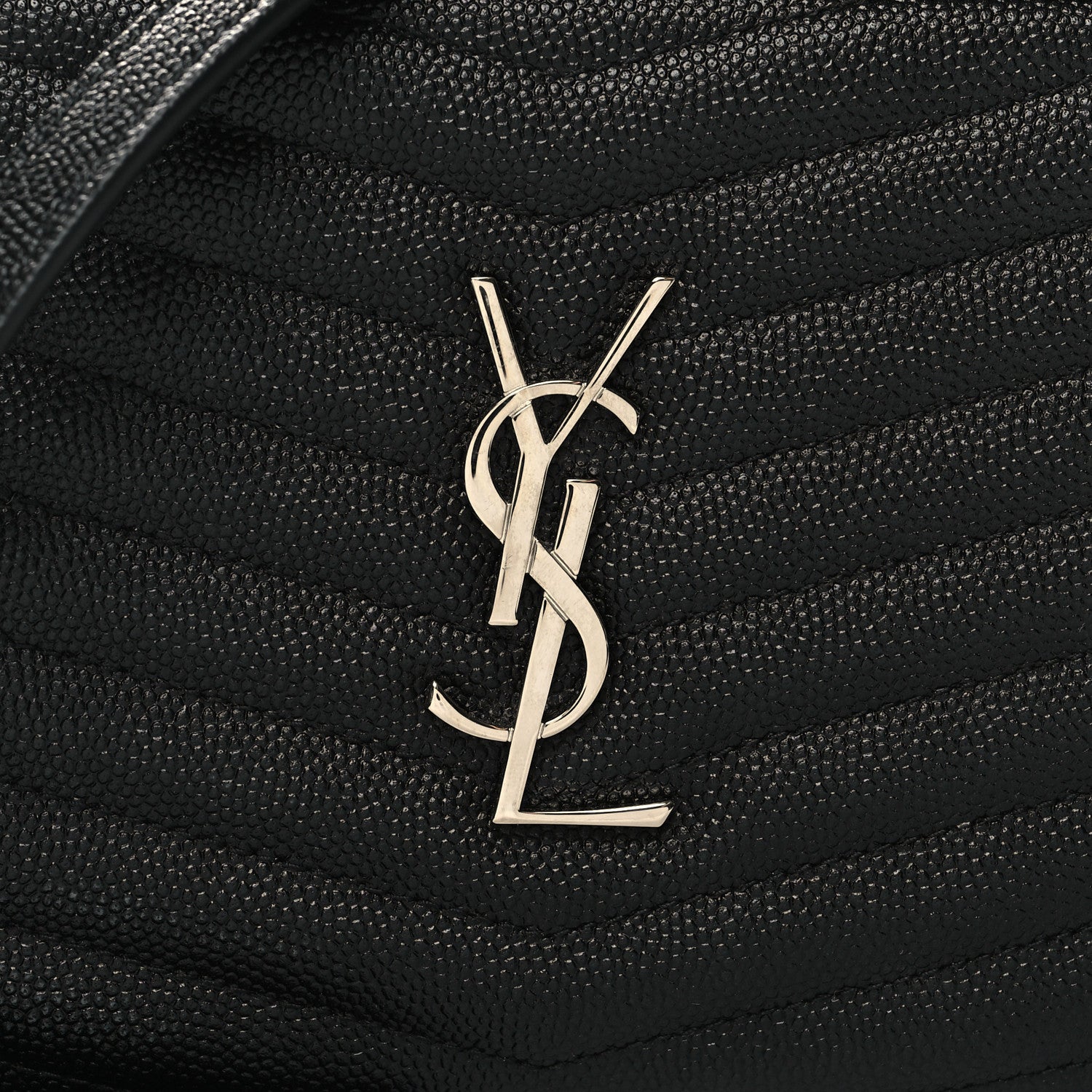 Saint Laurent Grain De Poudre Matelasse Monogram Mini Lou Camera Bag Black 8 of 11