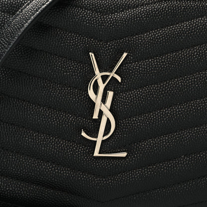 Saint Laurent Grain De Poudre Matelasse Monogram Mini Lou Camera Bag Black 8 of 11