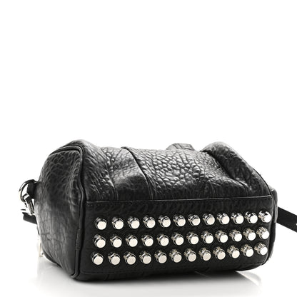 Alexander Wang Pebbled Lambskin Mini Rockie Black Rhodium Hardware 3 of 7