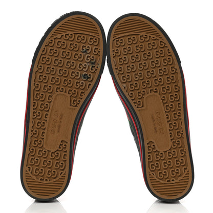 Gucci Econyl Nylon Web Monogram Off The Grid Womens 1977 Tennis Sneakers 38 Black 6 of 9