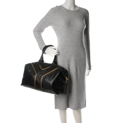 Saint Laurent Calfskin Medium Easy Sac Black Gold 2 of 8