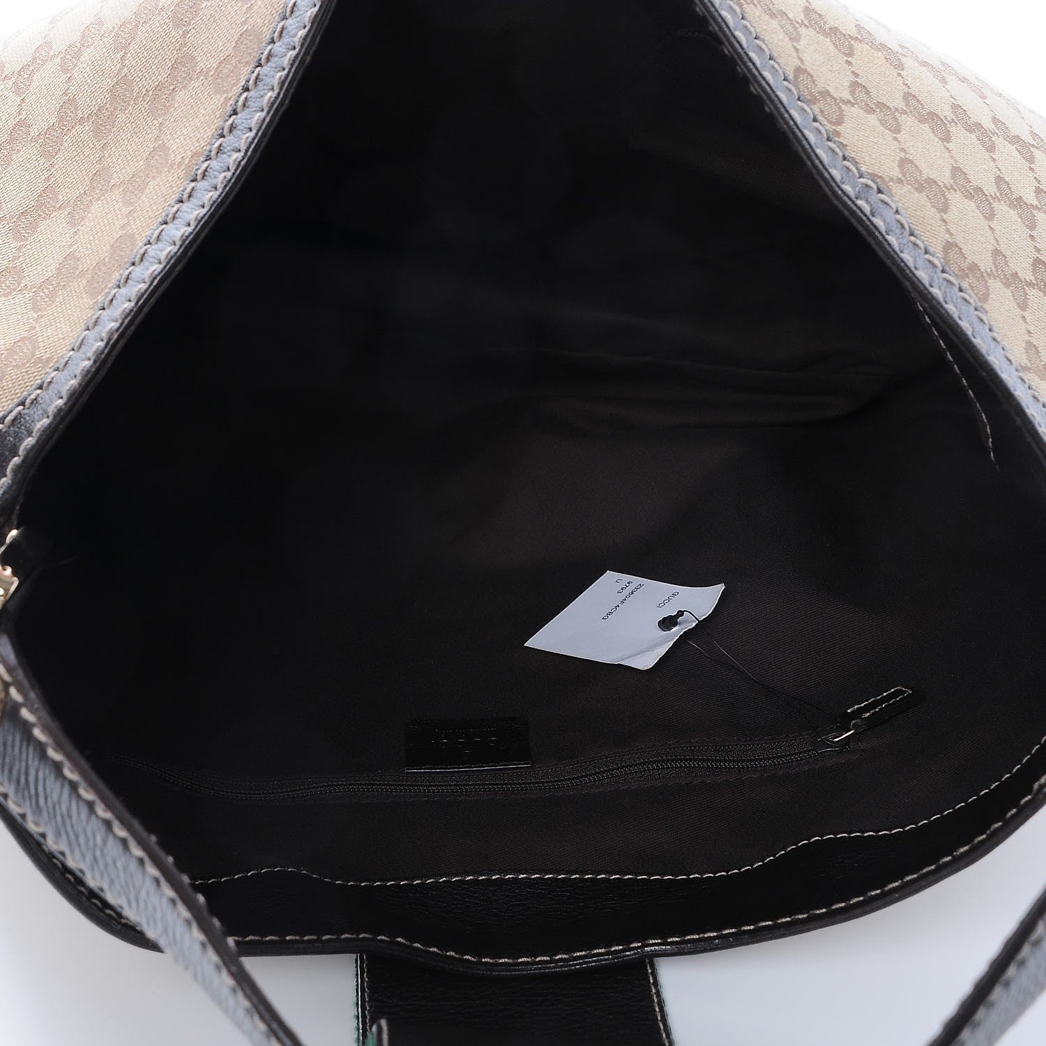 Gucci Monogram Large New Ladies Web Hobo Dark Brown 5 of 7