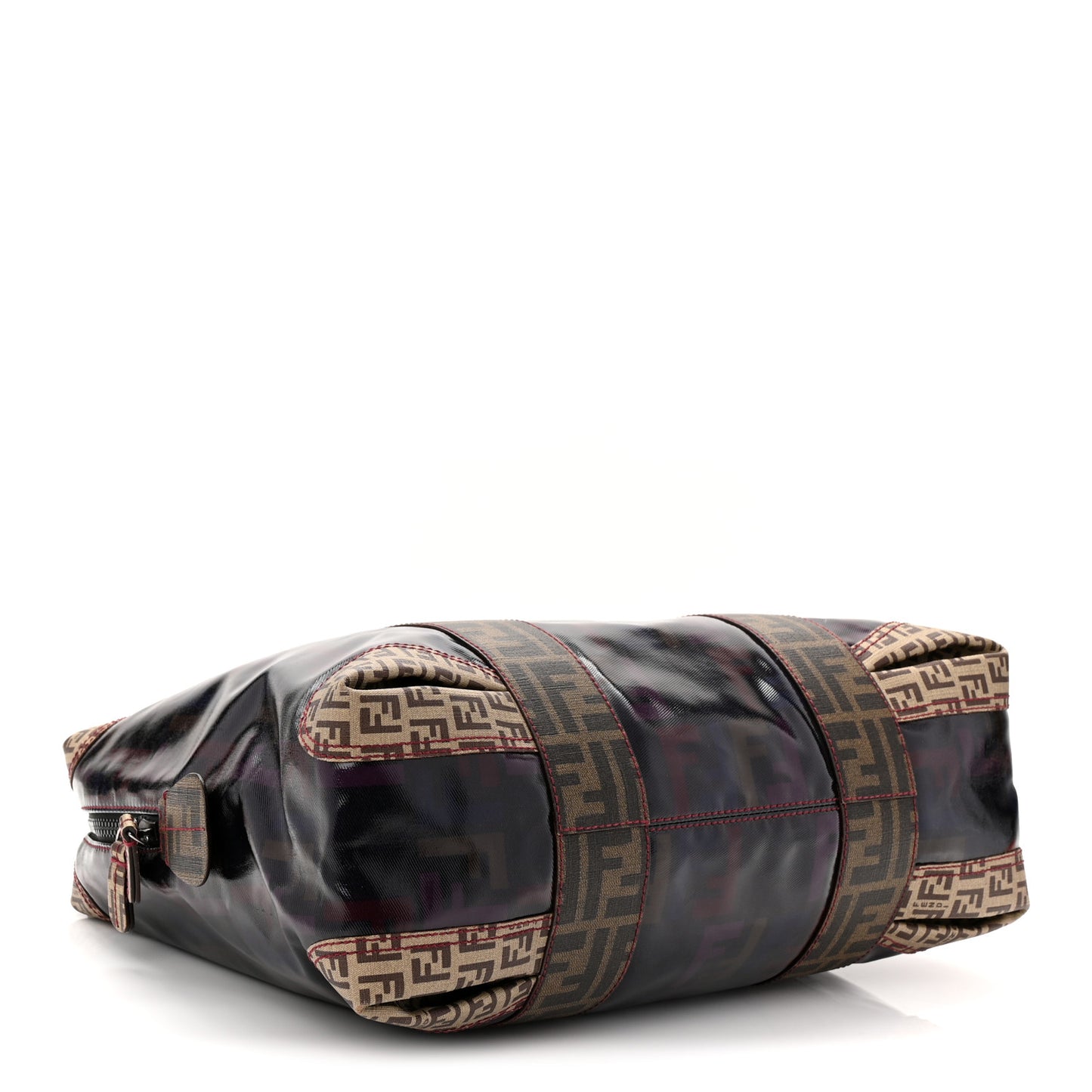 Zucca Zucchino Spalmati Large Mixed Media B Mix Tote Multicolor Tobacco