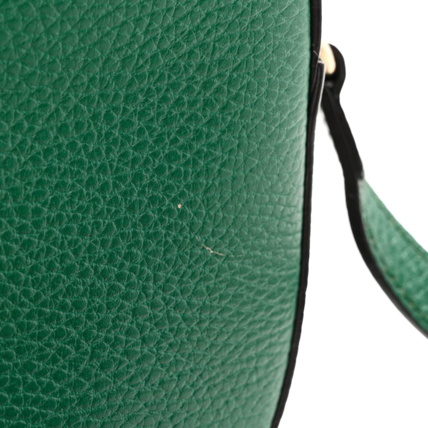 Gucci Pebbled Calfskin Small Soho Disco Bag Emerald Green 11 of 12