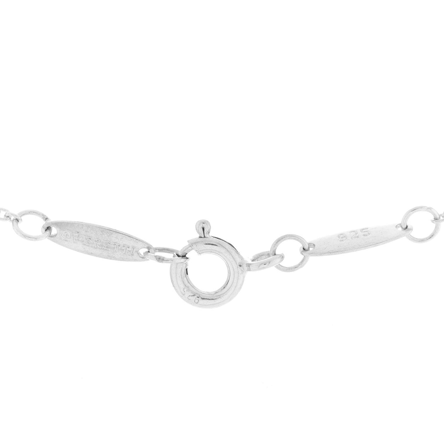 Sterling Silver Diamond .03ct Elsa Peretti Diamonds by the Yard Pendant Necklace