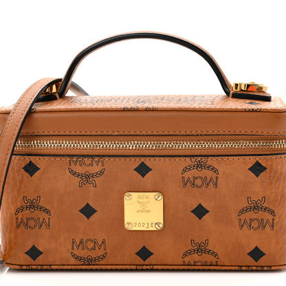 MCM Visetos Vanity Case Cognac 7 of 9