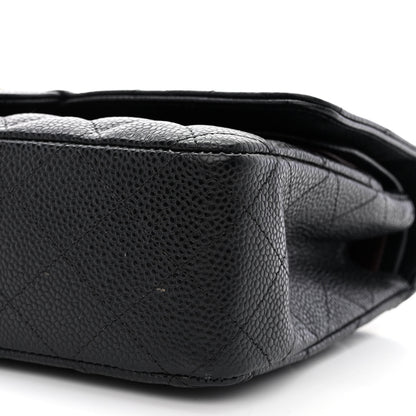 Chanel Caviar Quilted Medium Double Flap Black 10 of 11